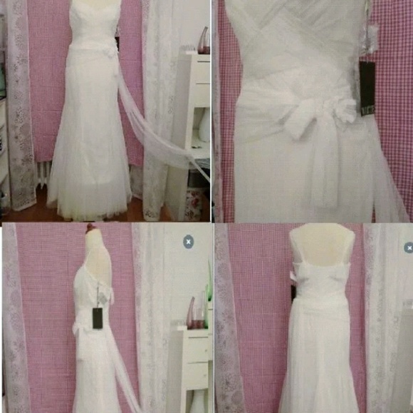Vera Wang Wedding Dress New With Tags - Picture 4 of 6
